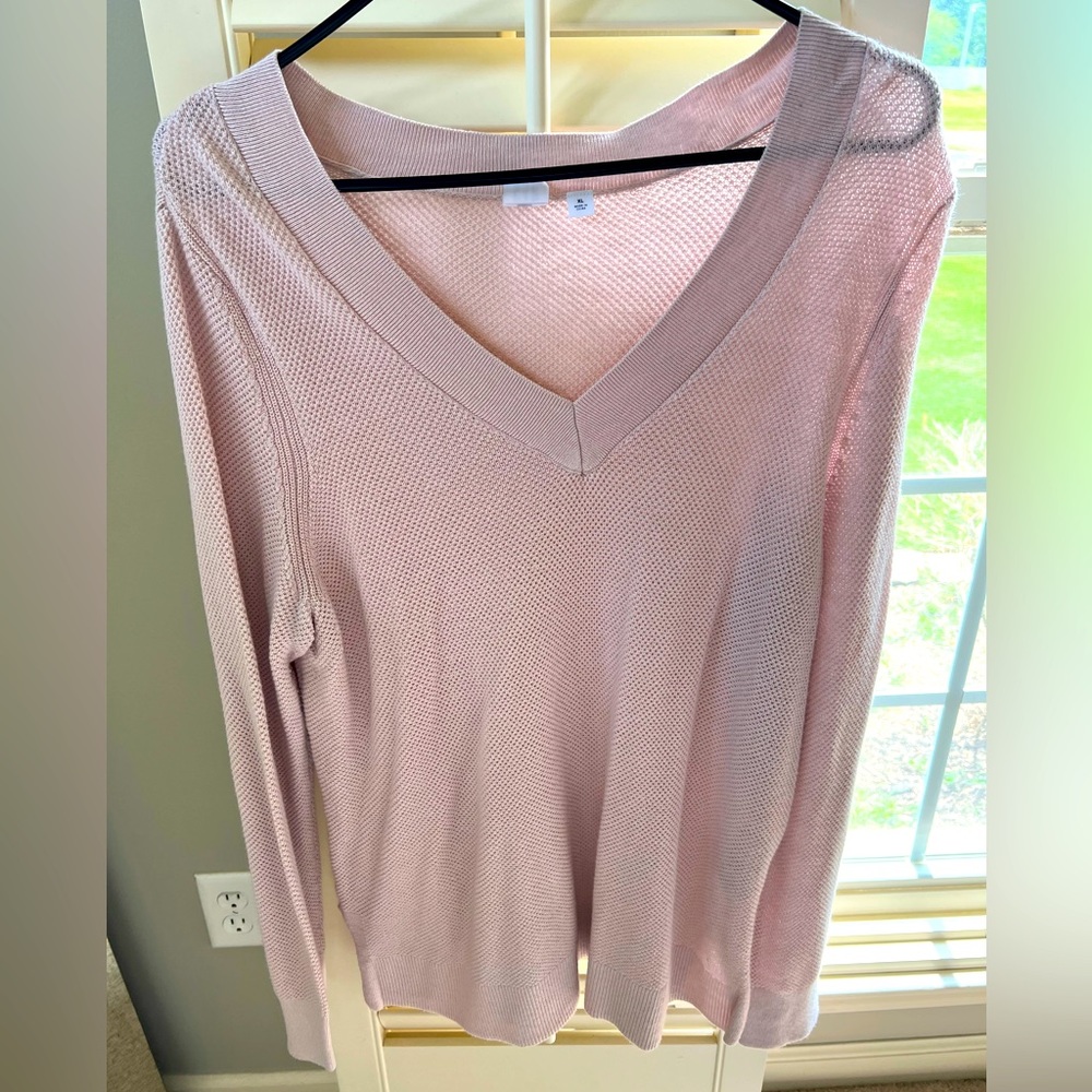 Gap Size XL V-Neck Sweater Pink